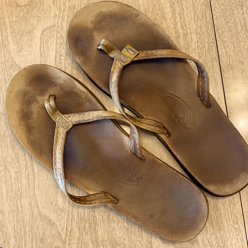 Rainbow Flip Flops